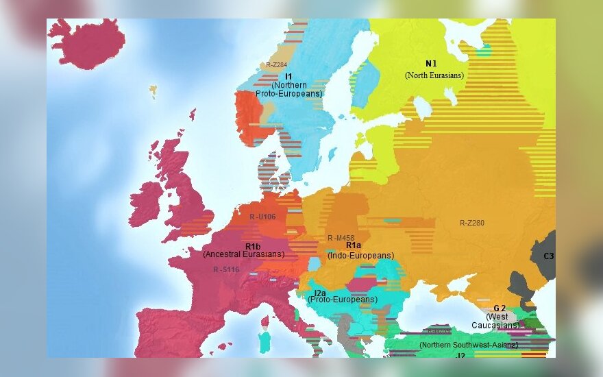 Europos Zemėlapis Jeigu Sienos Butų Nubrėztos Pagal Zmonių Dnr Skirtumus Delfi Mokslas