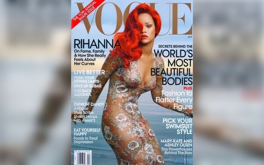Rihanna   Amerikietiškojo "Vogue"  balandžio mėnesio viršelyje