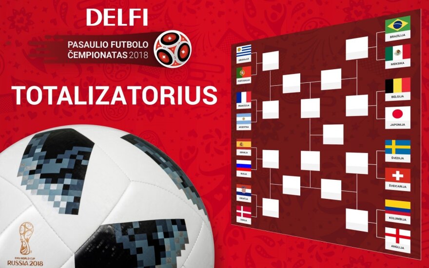 DELFI TOTALIZATORIUS: kaip susiklostys FIFA 2018 aštuntfinaliai? Užpildyk savo prognozių lentelę!
