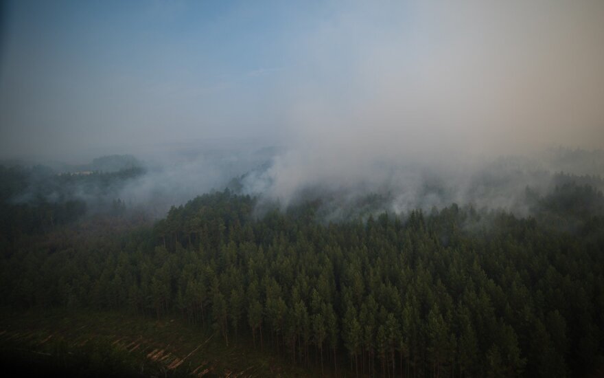 Wildfires in Latvia. Photo: Artūrs Andrejs Blomkalns, Valsts policija