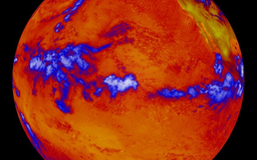 Vandenynų paviršiaus temperatūra. NASA nuotr.