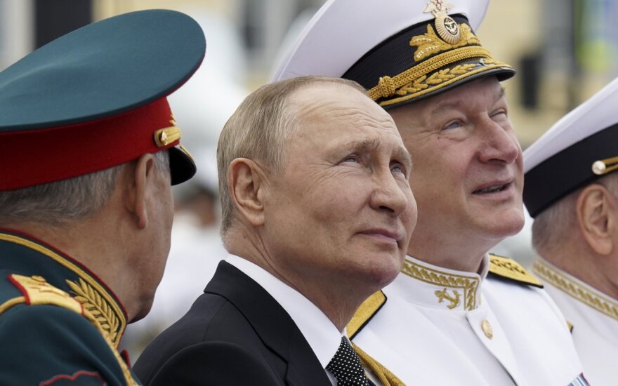 S. Šoigu, V. Putinas ir N. Jevmenovas