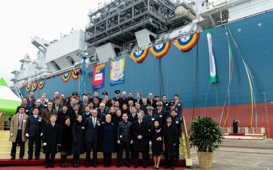 Lithuania's floating LNG storage vessel was built in South Korea