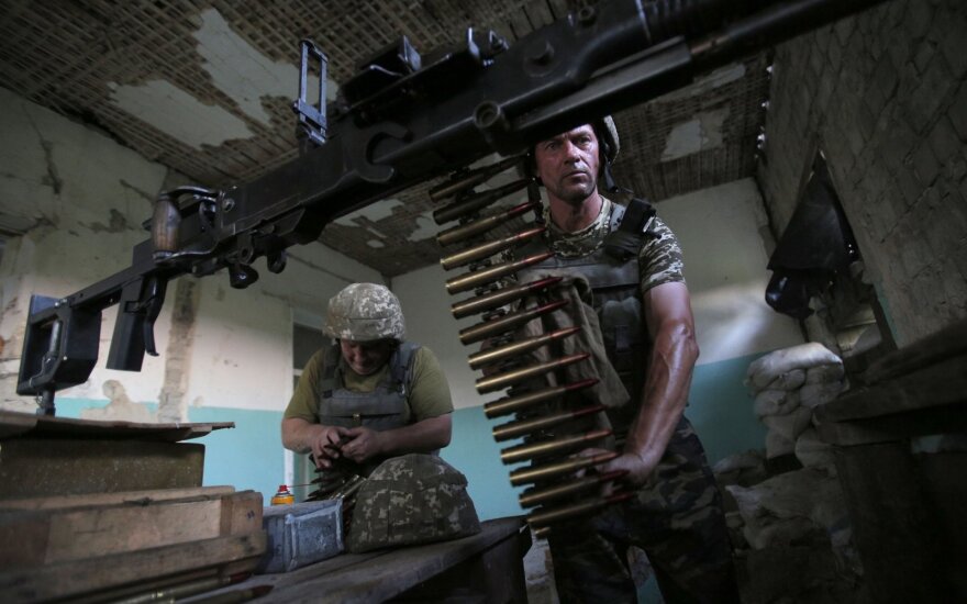 Luhansko regione Ukrainos kariai ruošiasi eiti į frontą