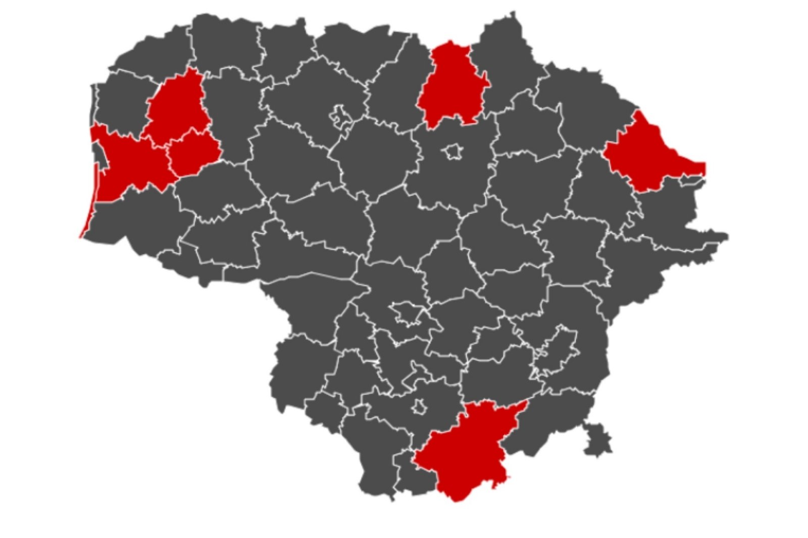 Recent data: The number of municipalities that have fled the black zone is increasing