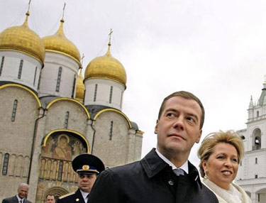 Д.Медведев с супругой Светланой