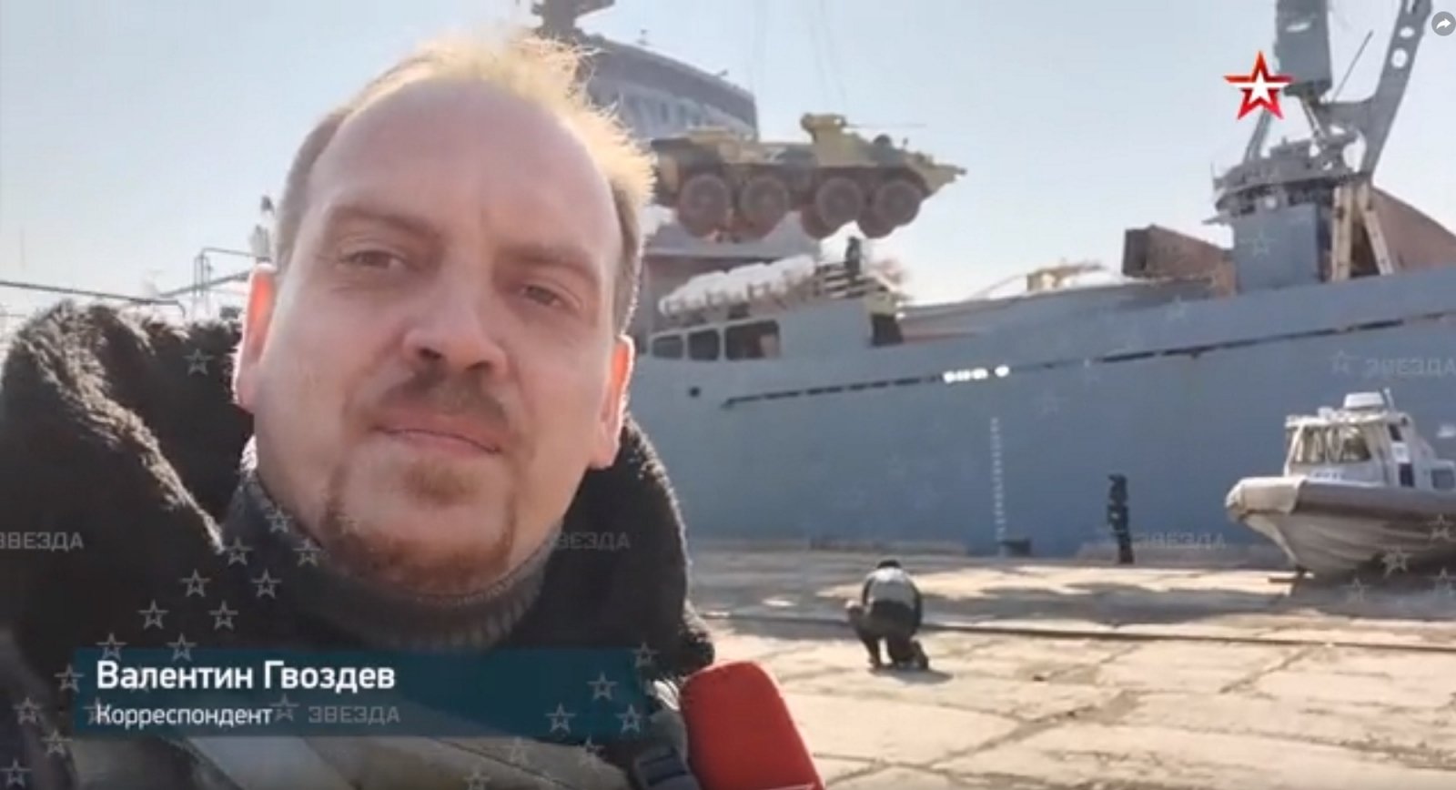 Russian “propaganda” for Russian propagandist who revealed the location of a Russian warship